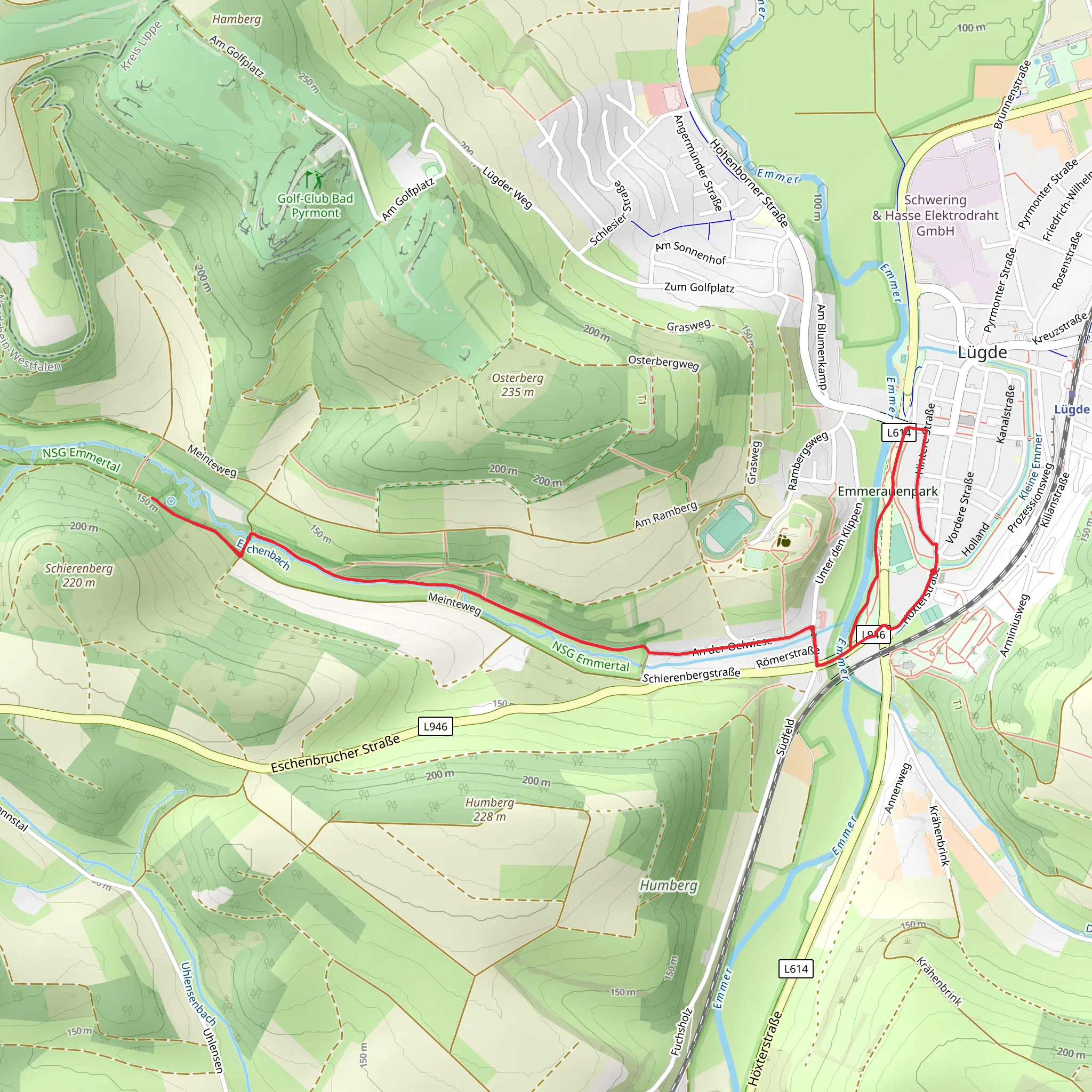 Das Geheimnis der Sieben Quellen via Emmerauenpark mobile static map