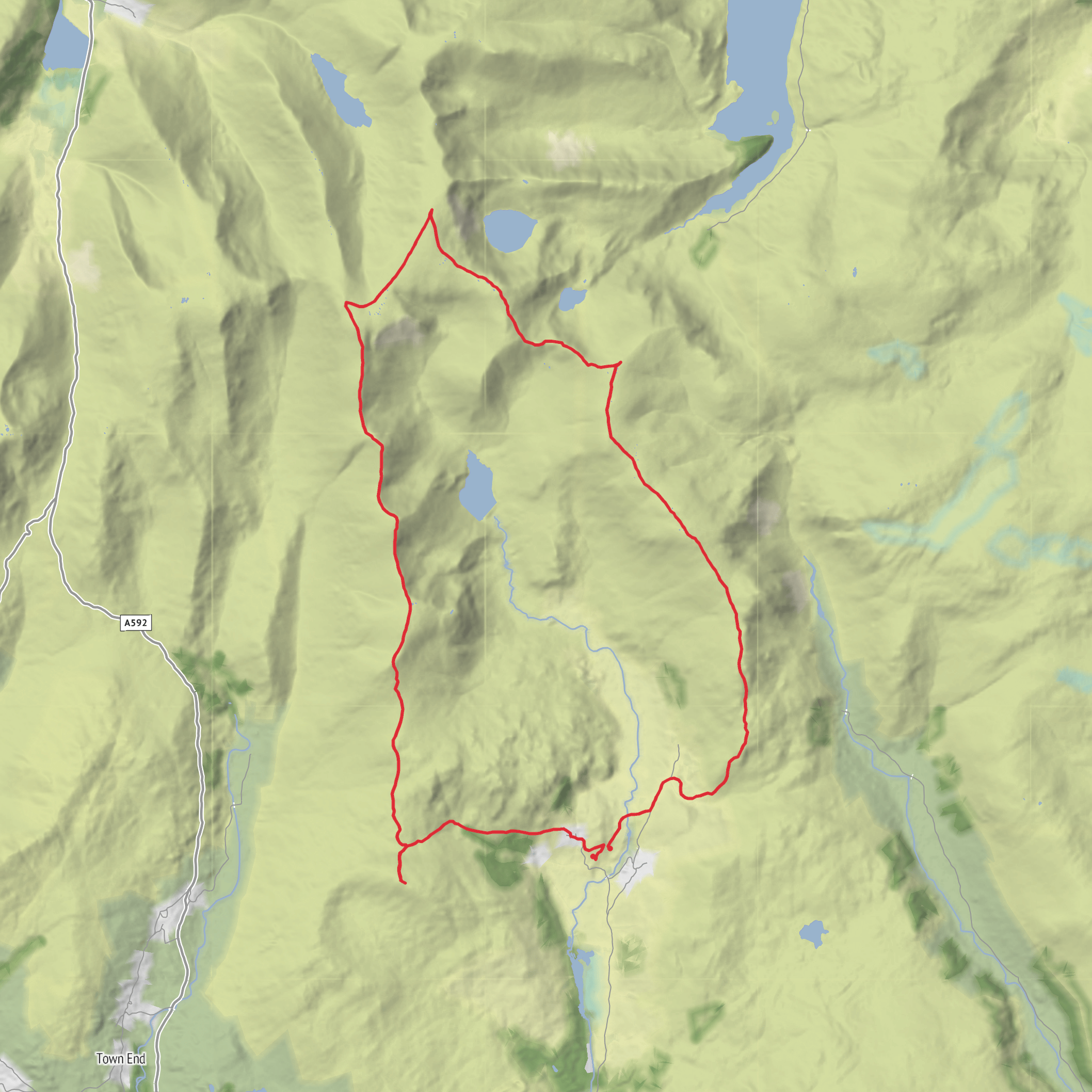 Kentmere Horseshoe mobile static map