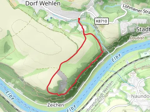 Panoramablick, Steinbruch Wehlen Loop via Steinbruchpfad