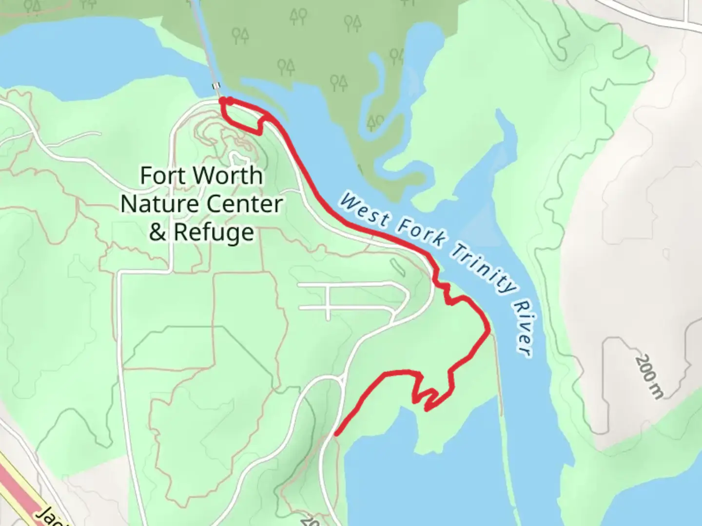 An image depicting the trail Riverbottom Trail and Caprock Trail and its surrounding area.