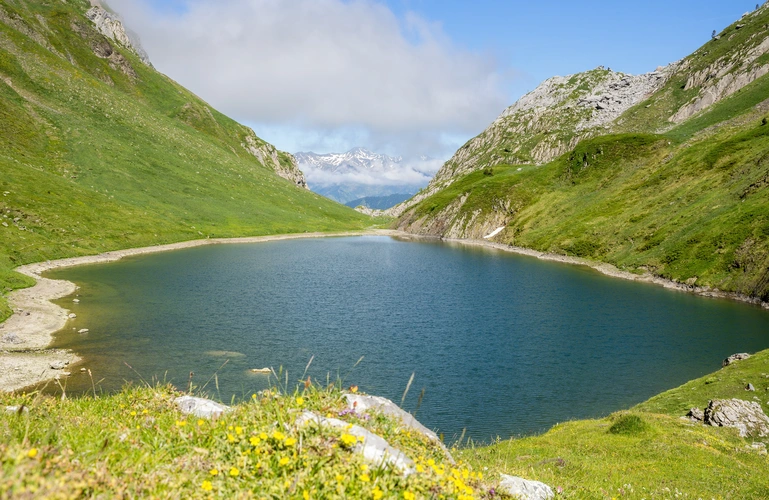 Cabanes and Lac de Lhurs from La Borde d'Anapia