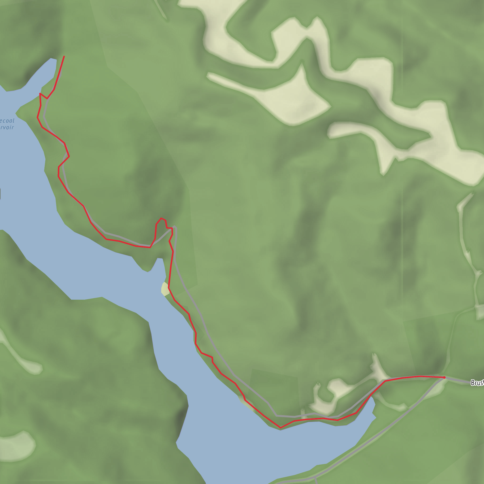 North Lake Trail mobile static map