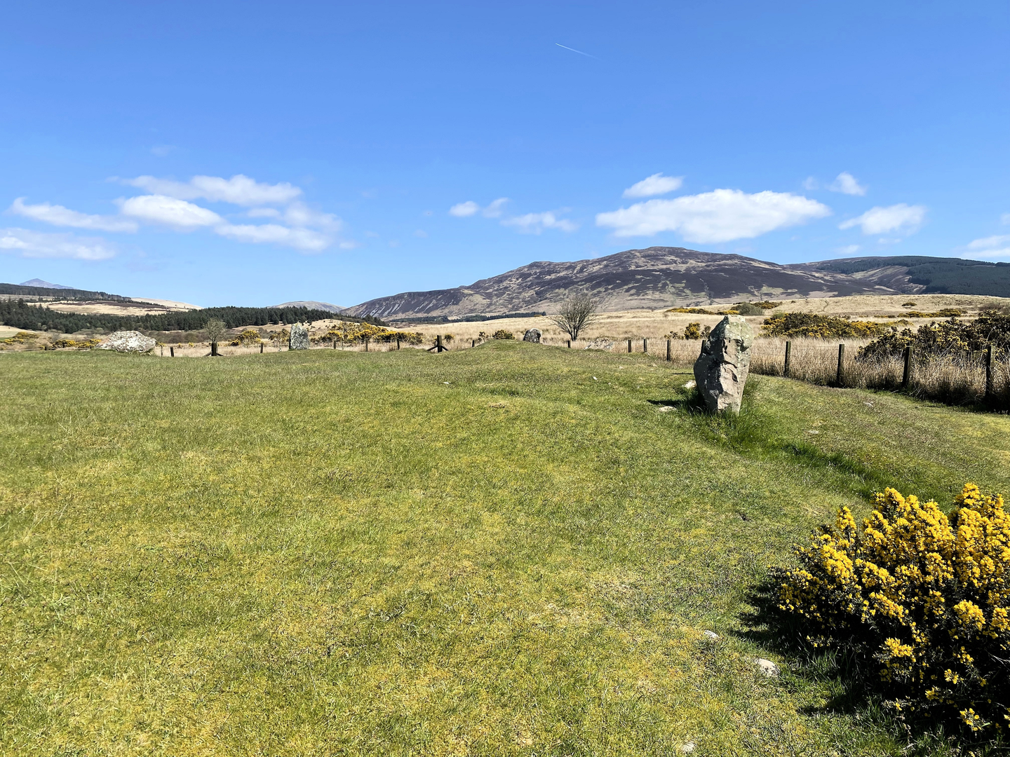 An image depicting the trail Cnoc an Loch and Cnoc Ballygown Cairn Fort Loop and its surrounding area.