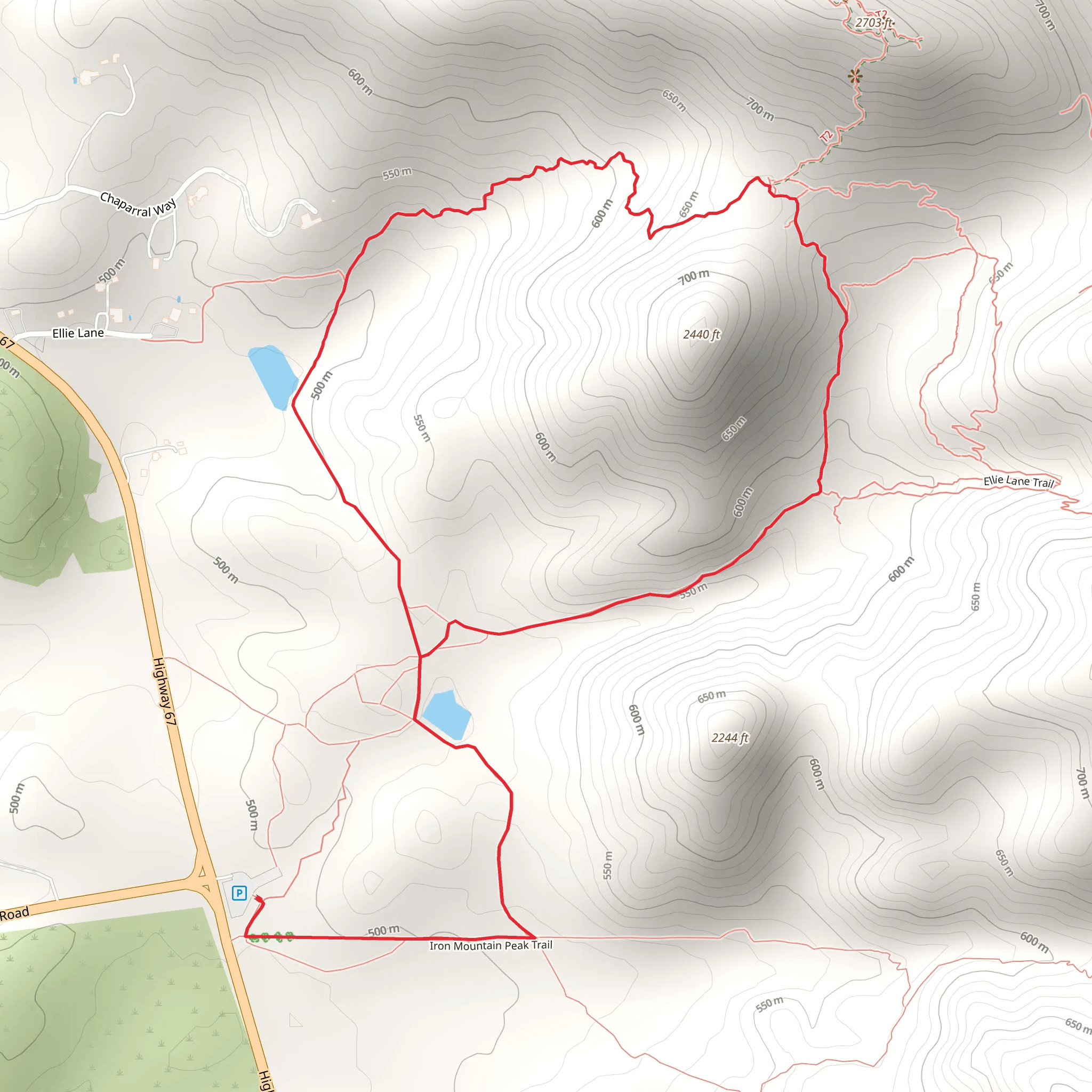Poway Road Loop mobile static map