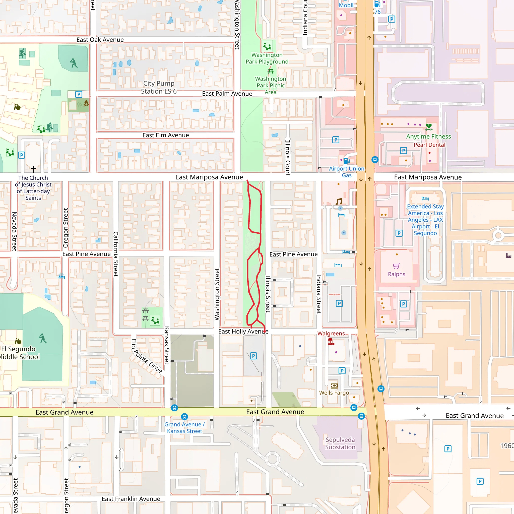 Freedom Park Loop mobile static map
