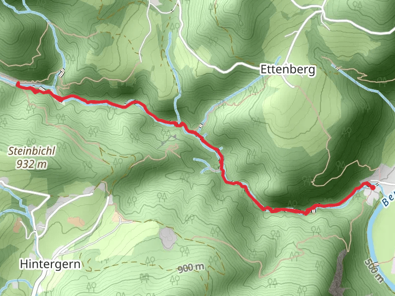 Theresienklause Walk via Almbachklamm