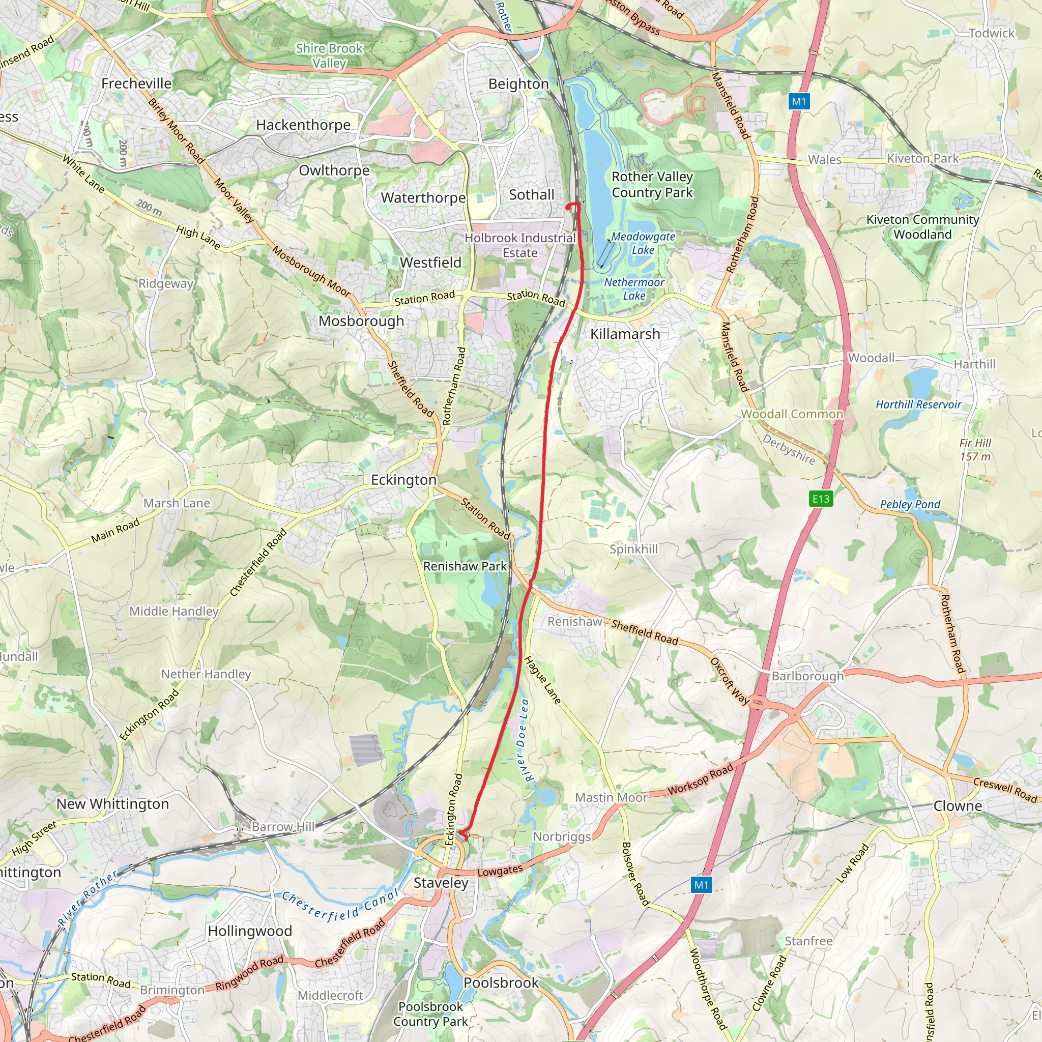 Rother Valley Lake and Trans Pennine Trail | Sheffield | England