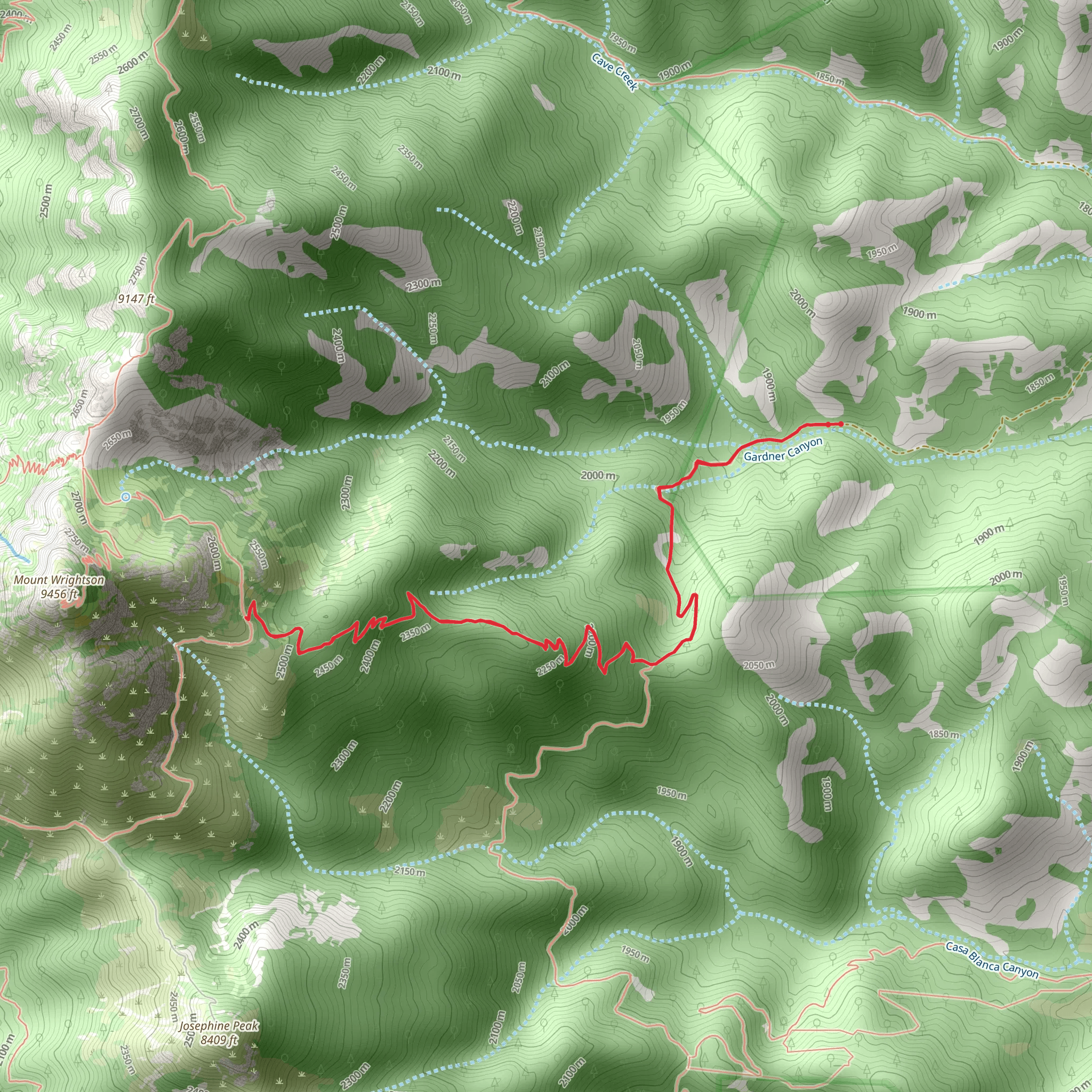 Gardner Trail mobile static map