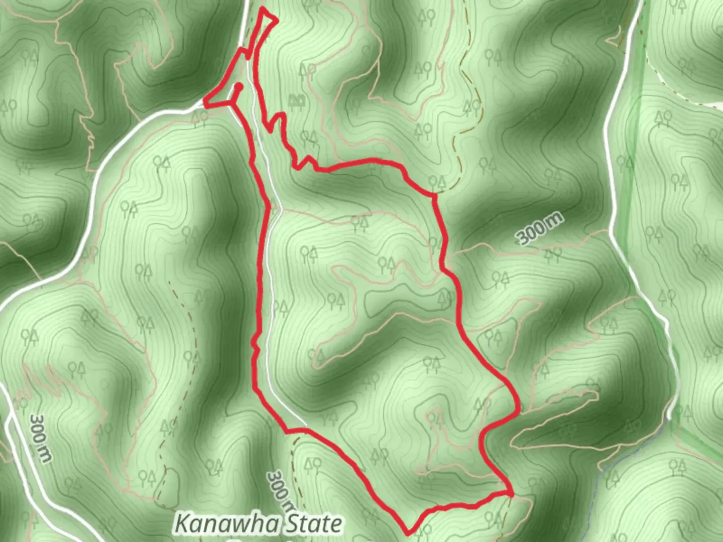 An image depicting the trail Teaberry Rock - Middle Ridge - Mossy Rock Loop Trail and its surrounding area.