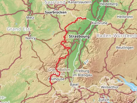 Traversée du massif des vosges