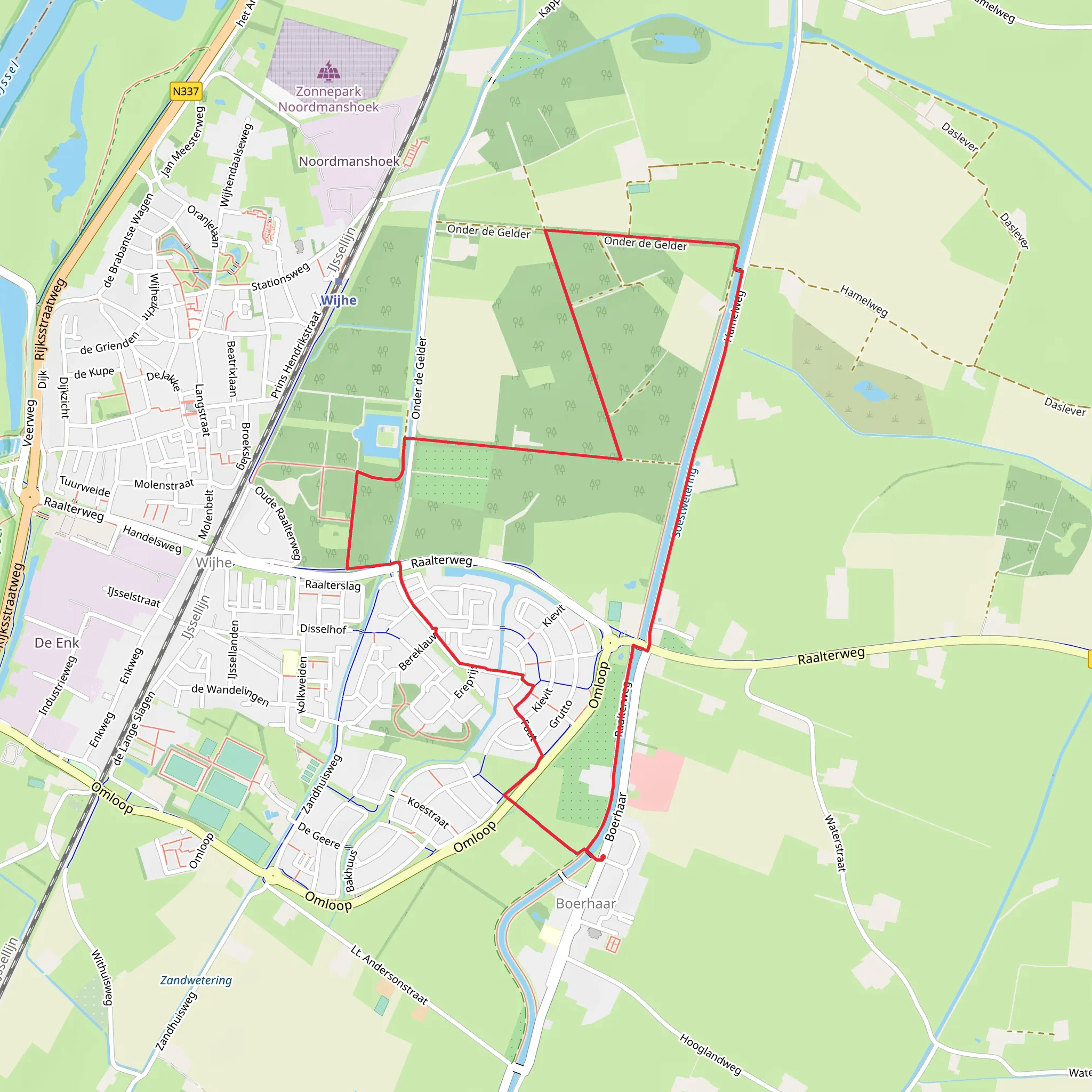 Echthuizerhoek and Gelderblok Loop mobile static map