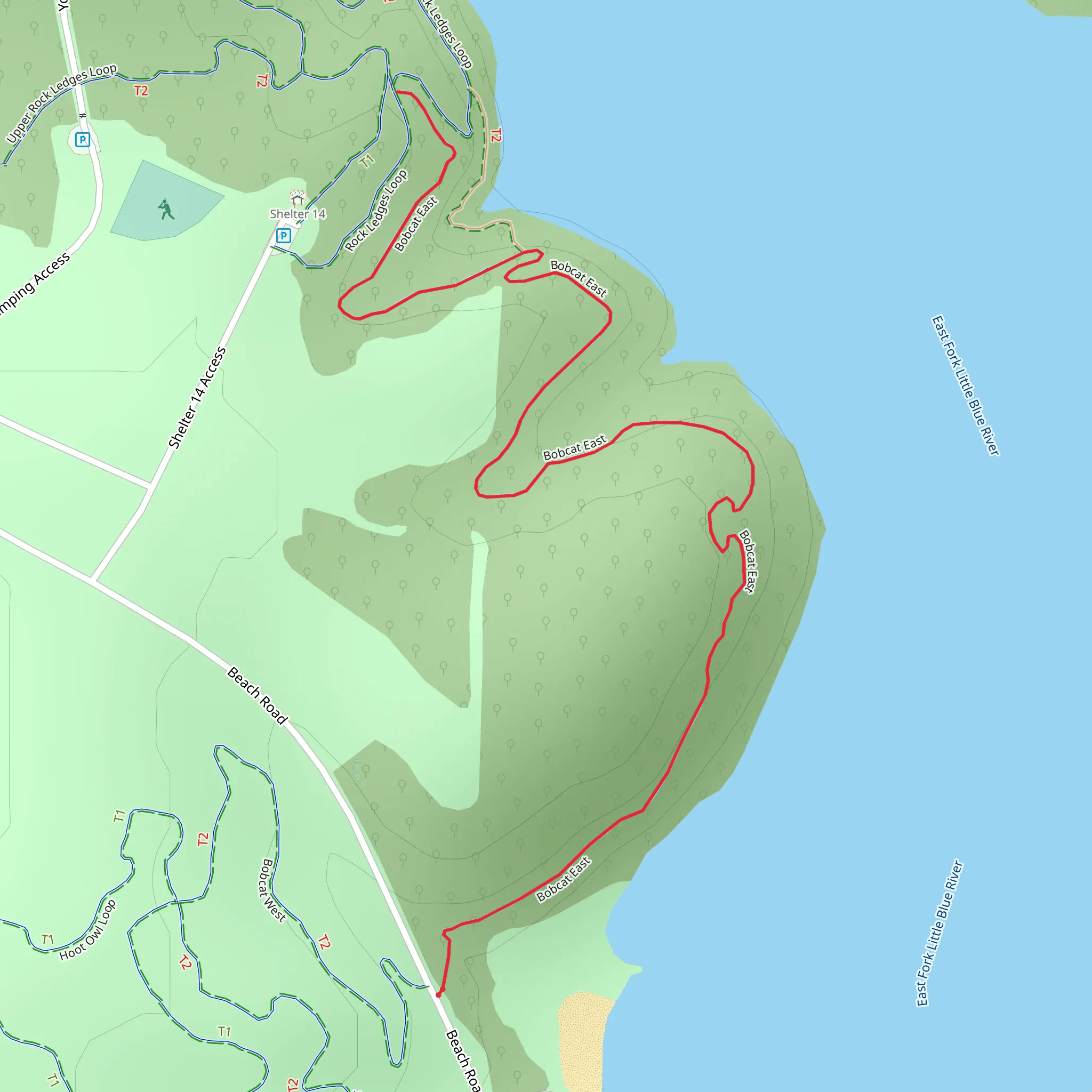 Hatchet Job Trail mobile static map
