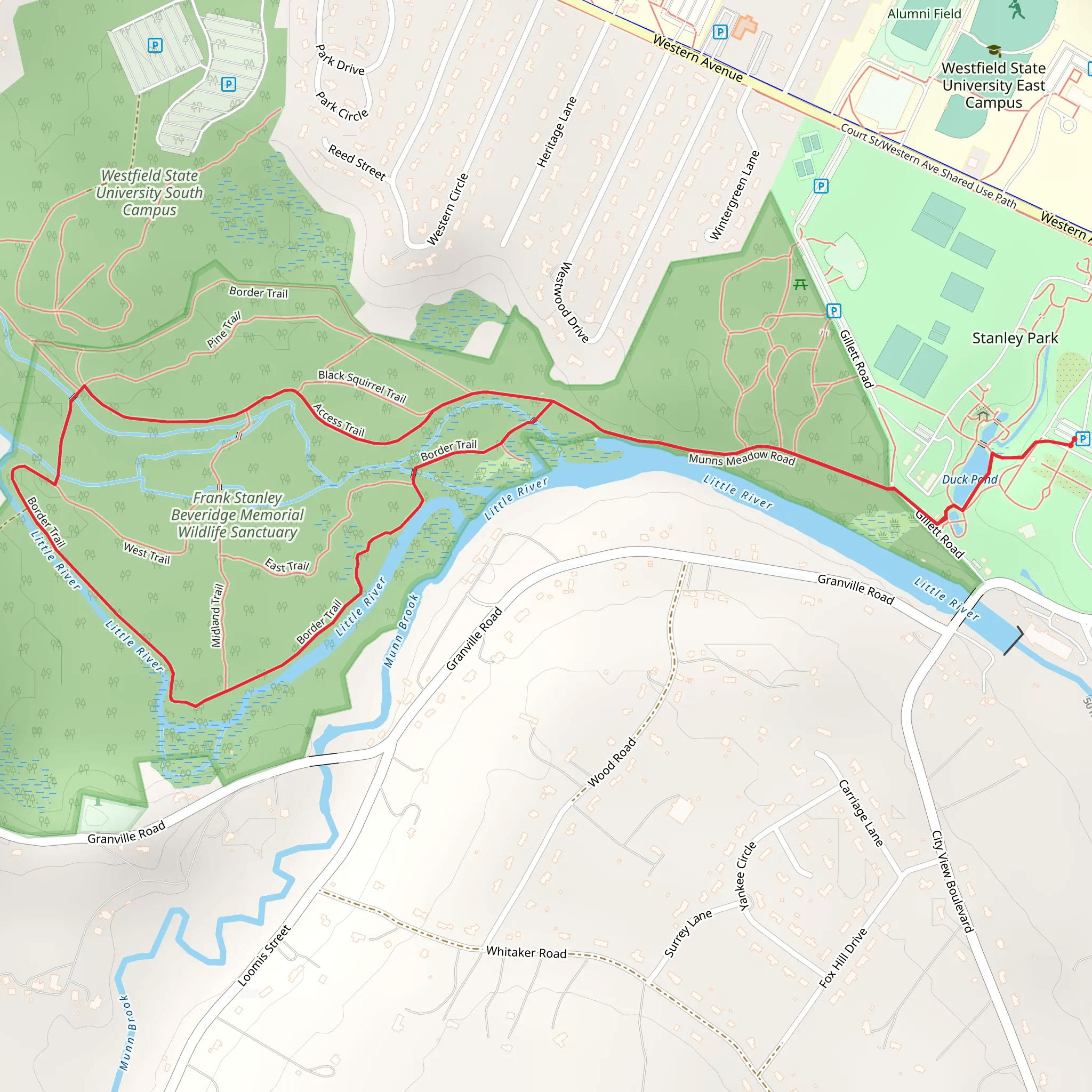 Duck Pond in Frank Stanley Beveridge Memorial Wildlife Sanctuary mobile static map