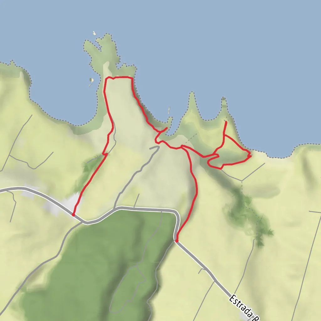 Baías da Agualva and Furnas das Pombas mobile static map
