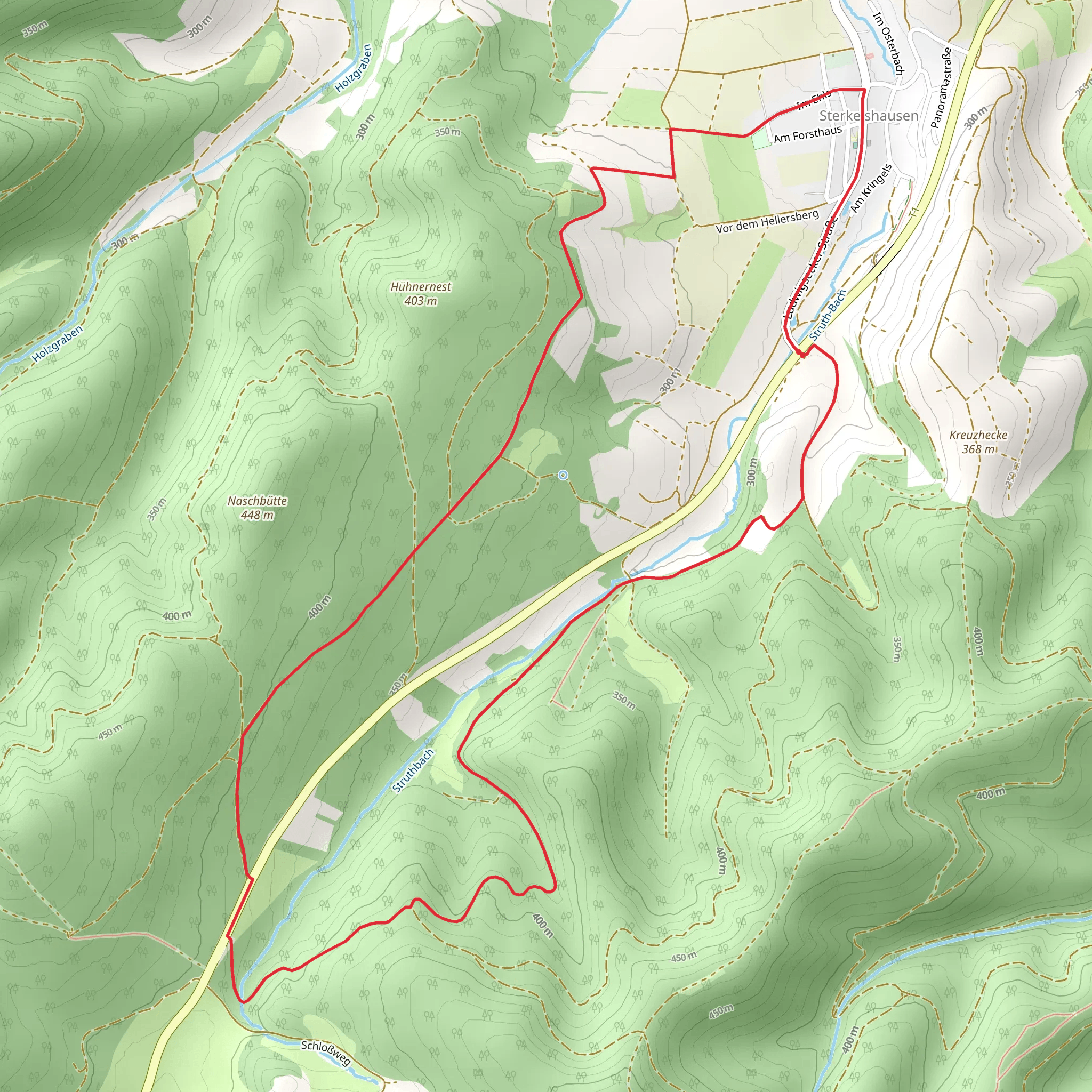 Sterkelshausen Rundweg S2 mobile static map