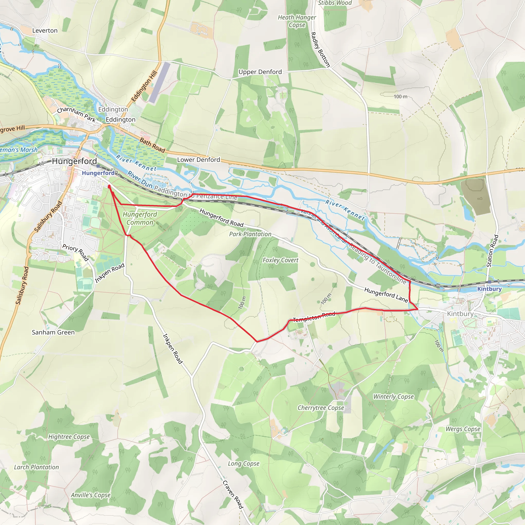 Hungerford Loop mobile static map