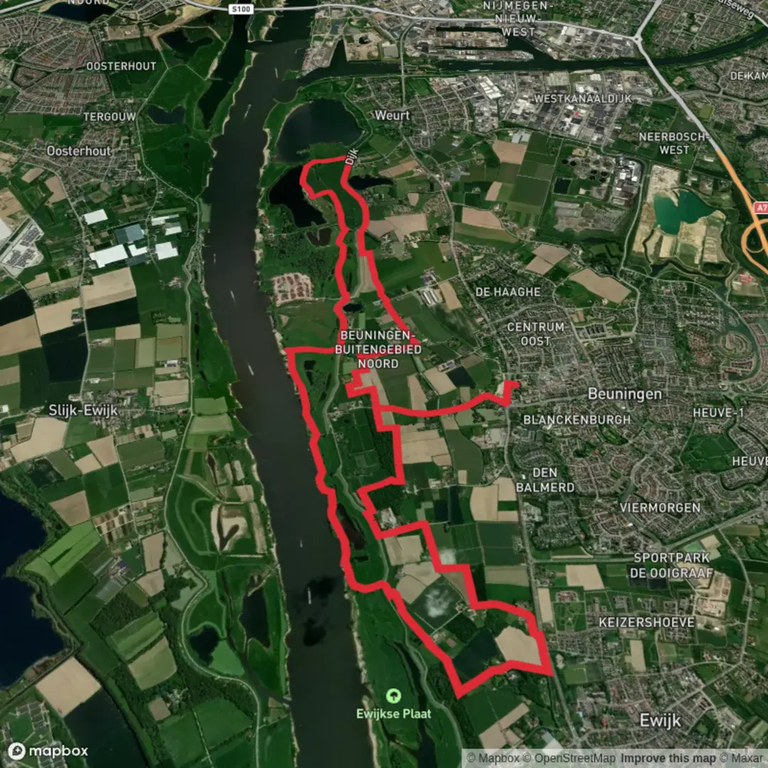 An image depicting the trail Doddendaelpad Loop and its surrounding area.