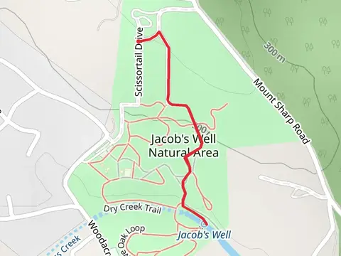 Cypress Creek in Jacob's Well Natural Area