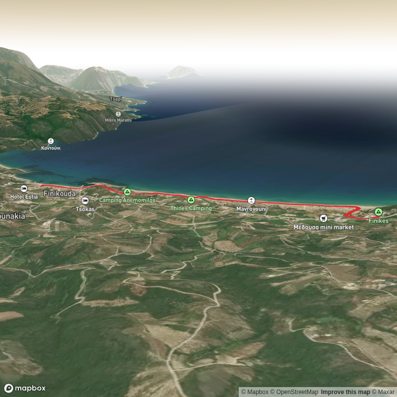Hike along the Beach Volley and Mavrovouni