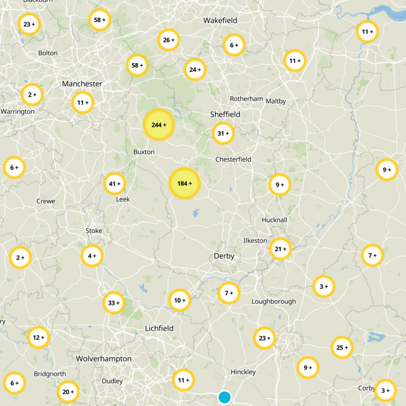 Derbyshire Static Map