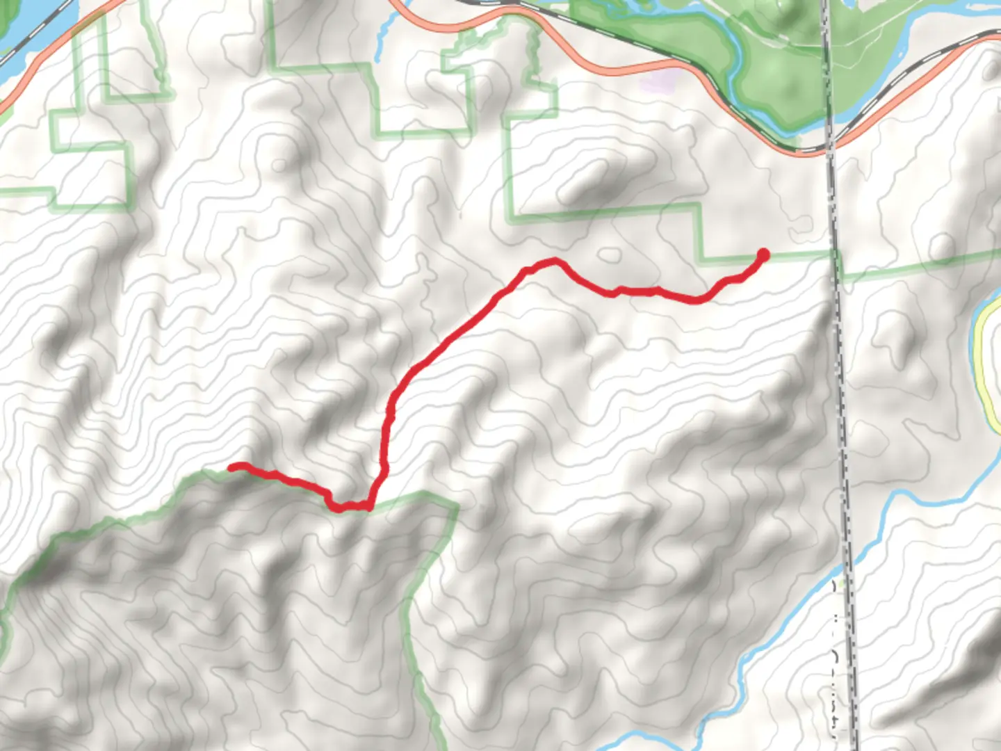 An image depicting the trail Shelburne Moriah Mountain via Shelburne Trail and its surrounding area.