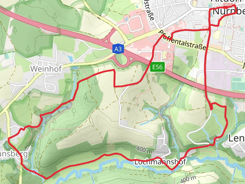 Schwarzachwalweg and Altdorf 4 Loop