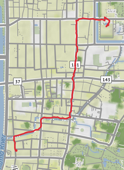 Higashiyama Ward Walking mobile static map