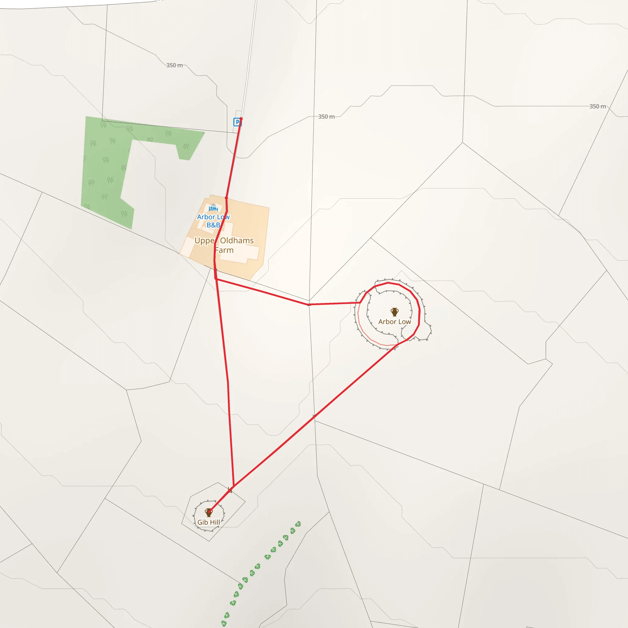 Arbor Low Loop mobile static map