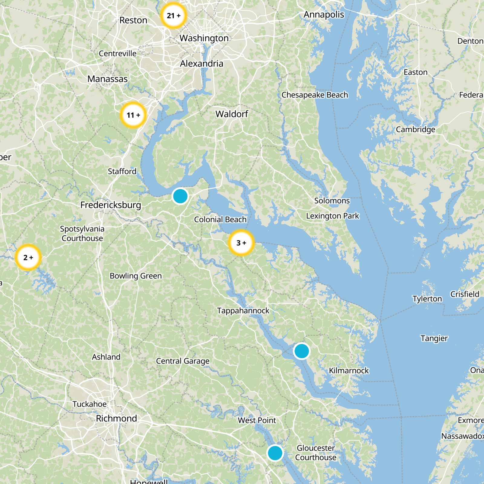 Westmoreland County Static Map
