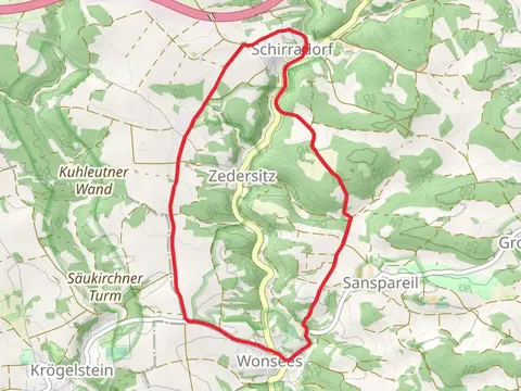 Schirradorf Rundwanderweg and Wonsees Grosse Erlebnisrunde