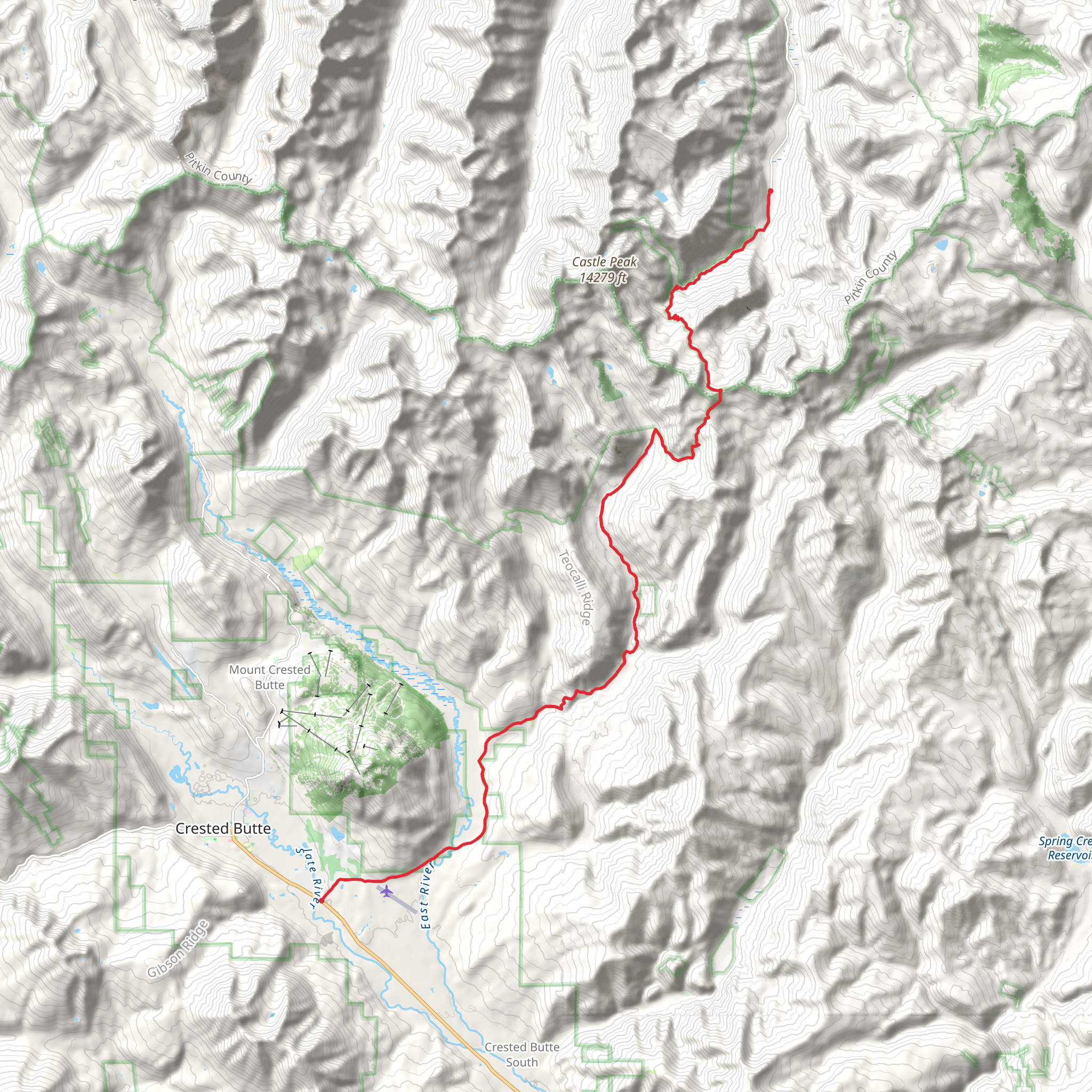 Walk Along Brush Creek mobile static map