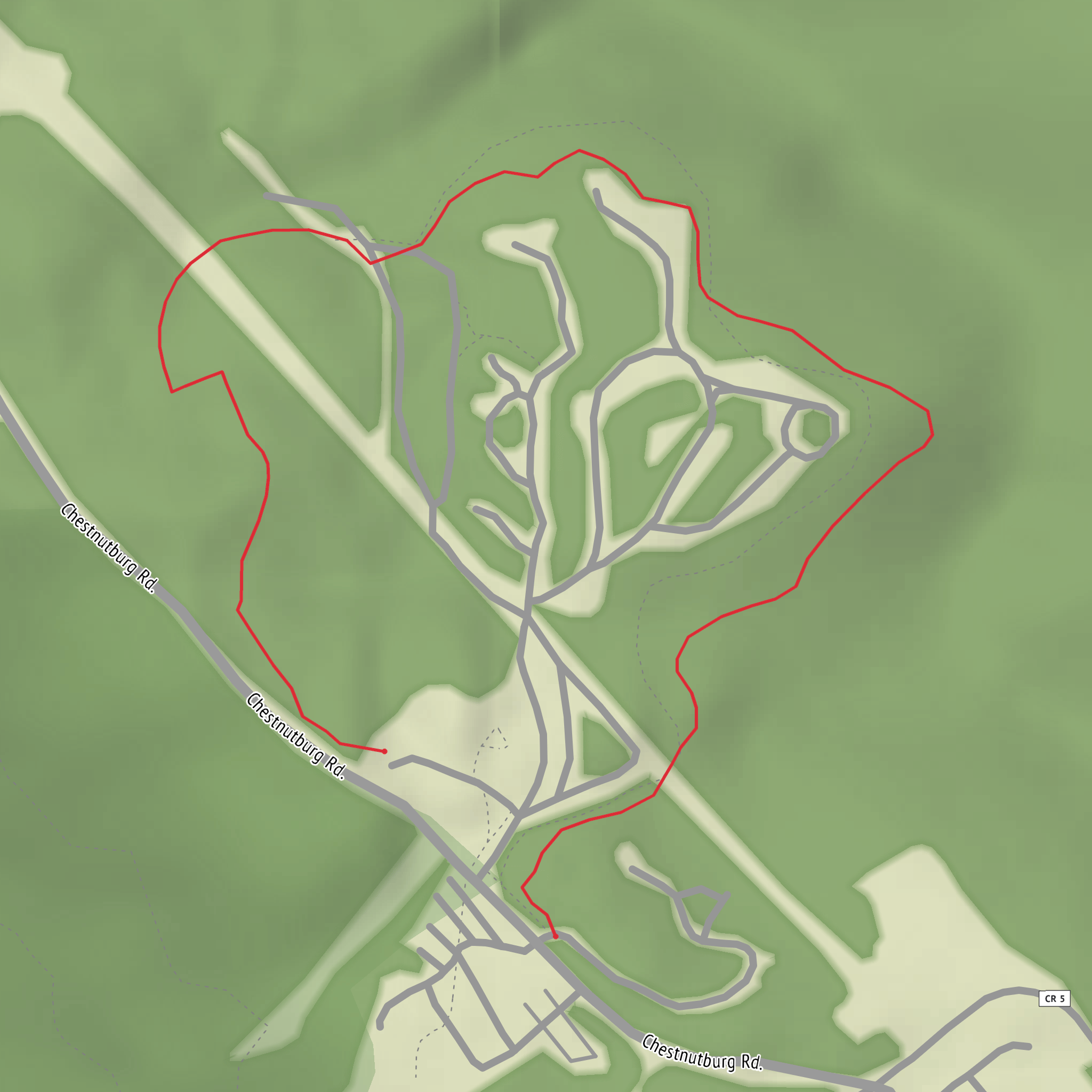 Mill Creek A Trail mobile static map