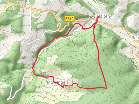 Blauifalten and es Dreieck Zwiefalten and Schwaebische Alb-Suedrand Weg