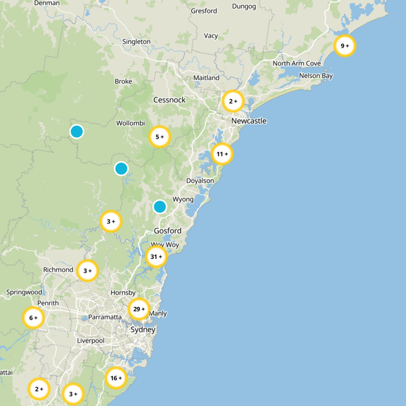 Wyong Static Map