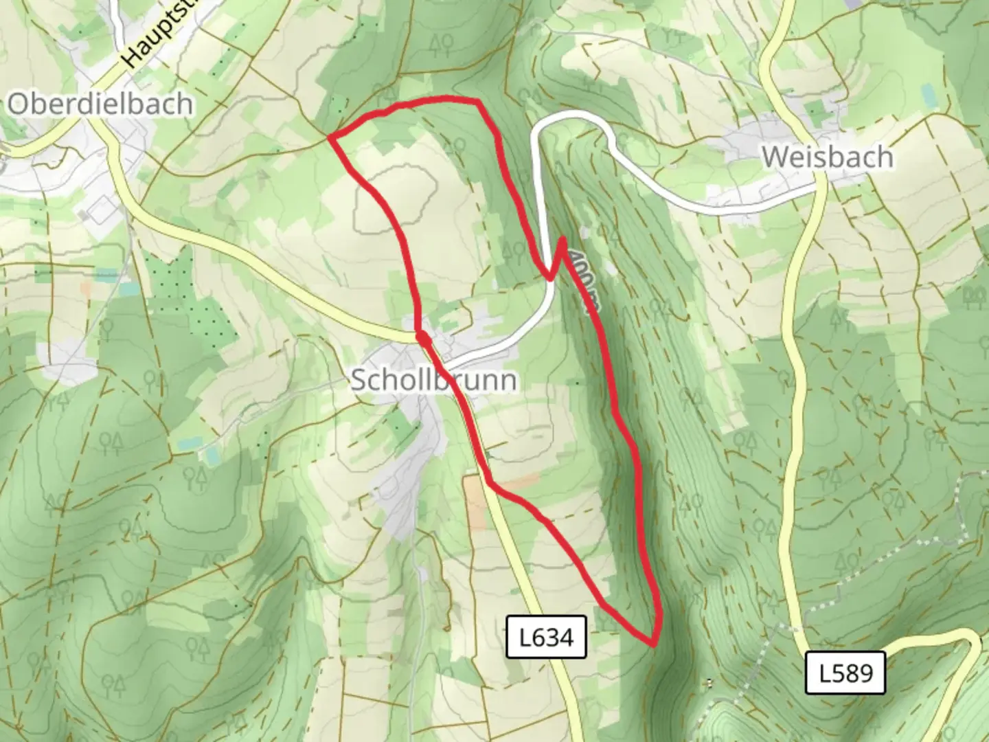 An image depicting the trail Naturpark Rundweg 47 and its surrounding area.