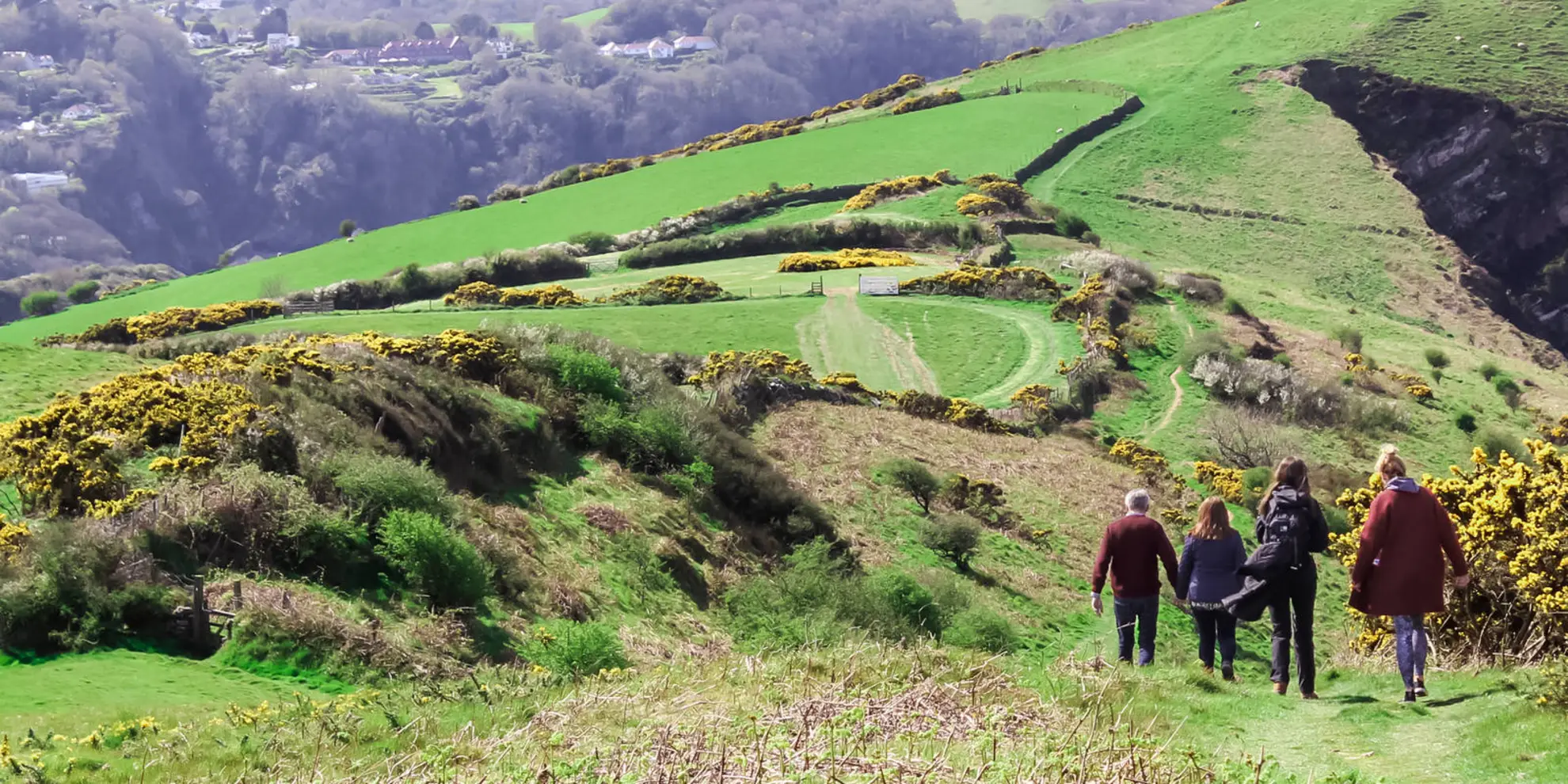An image depicting the trail Hangman Walk and its surrounding area.