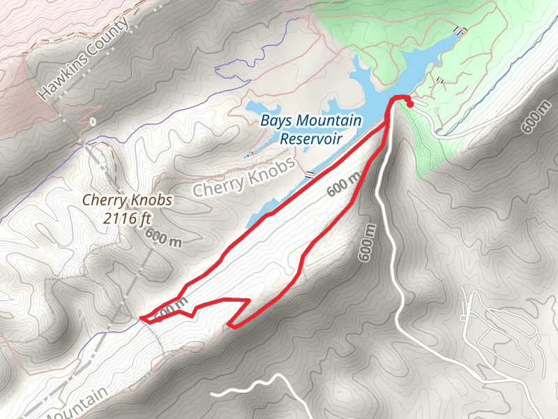 Bays Mountain Reservoir via Lake Road Loop