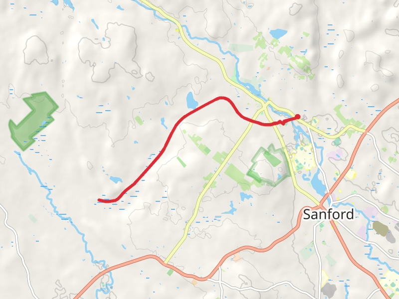 Deering Pond via Sanford Springvale Rail Trail