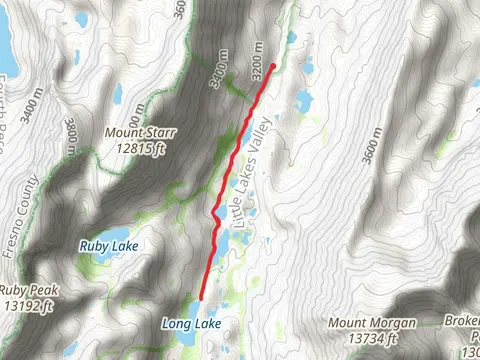 Long, Box, Heart and Mack Lakes via Little Lakes Valley Trail