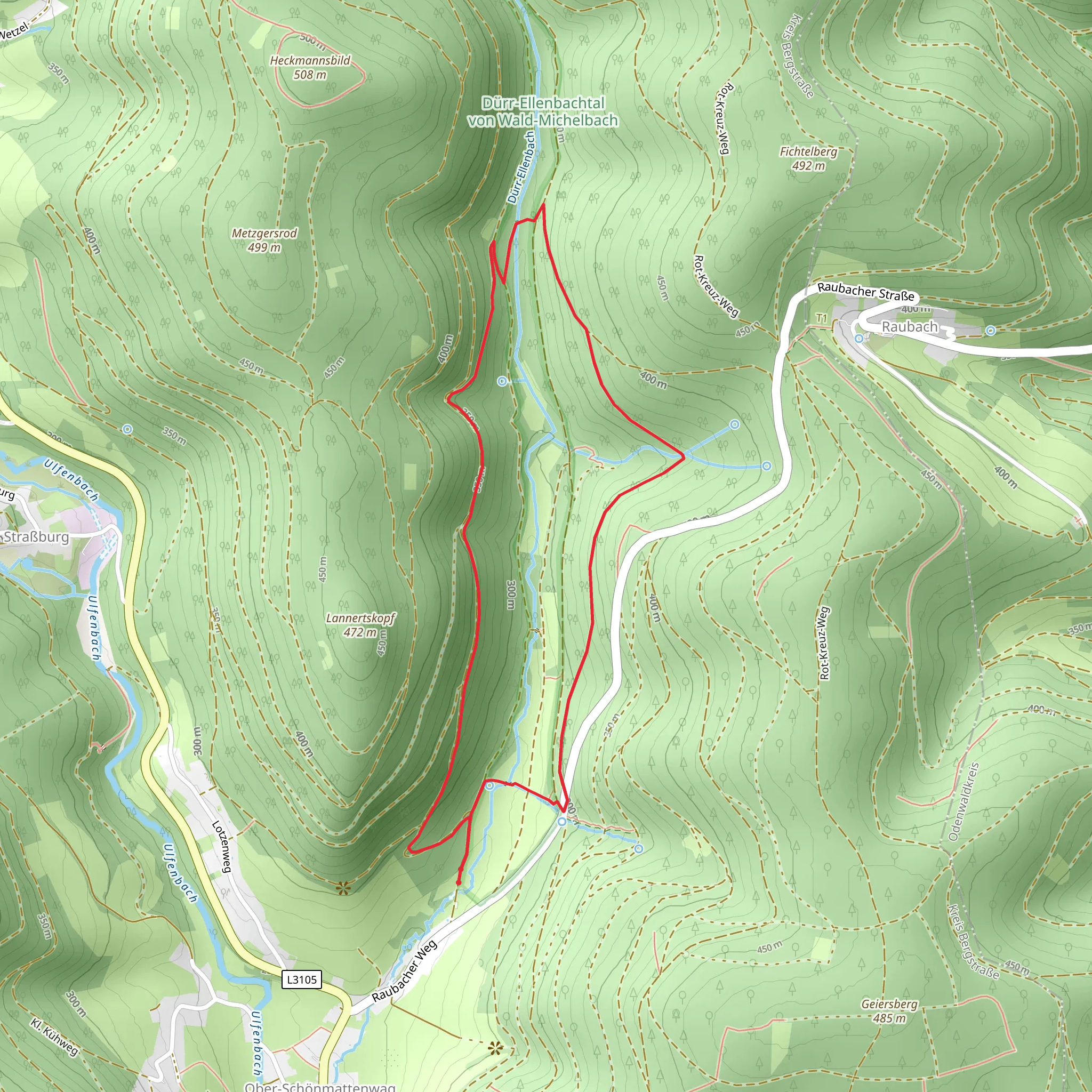 Verbindungsweg Loop mobile static map