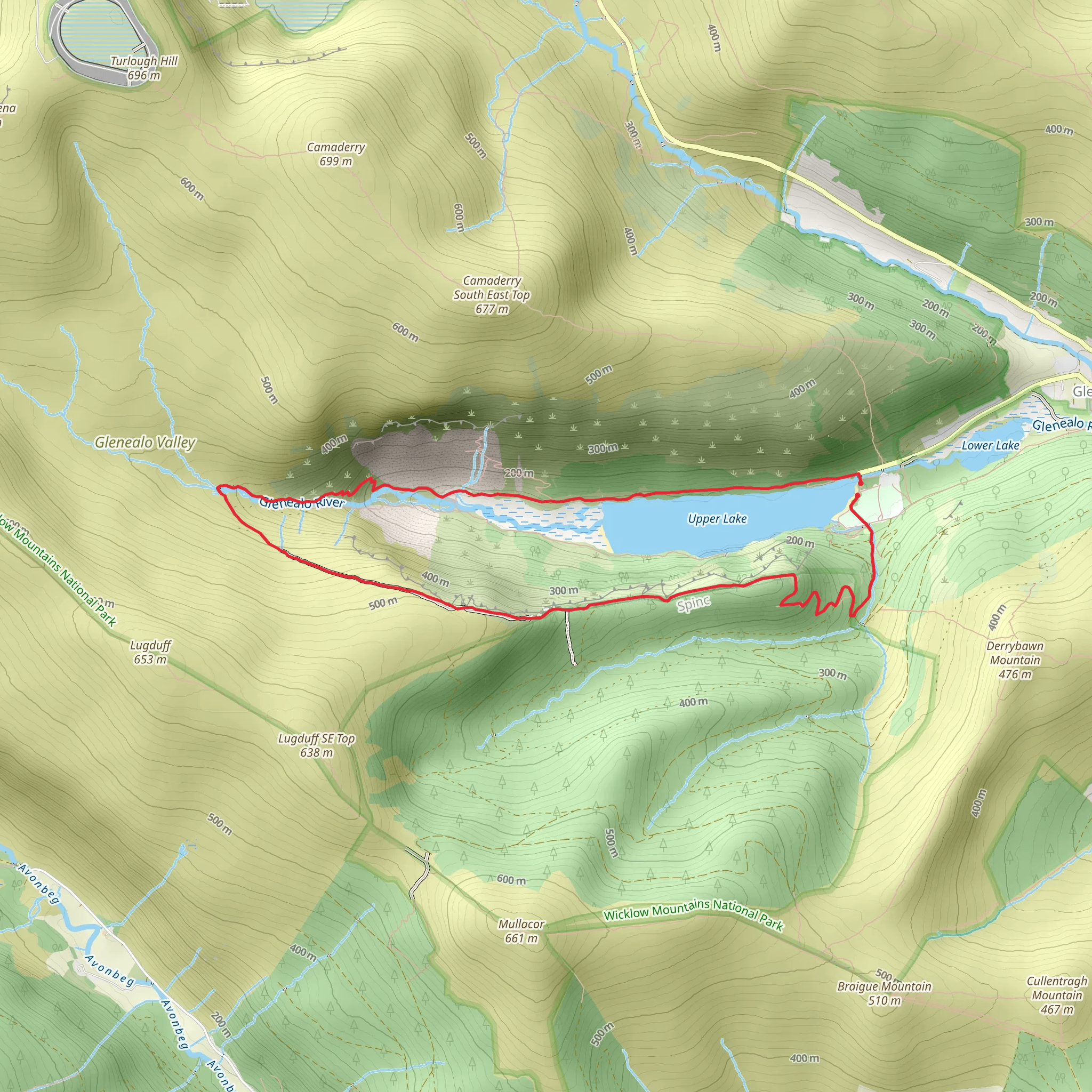 Glendalough - White Route mobile static map