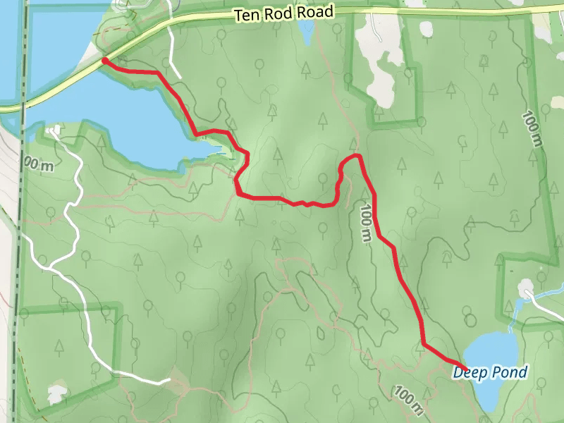 Deep Pond via Tippecansett Trail