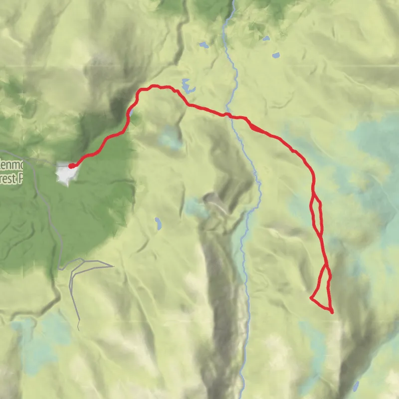 Hike from Highland mobile static map