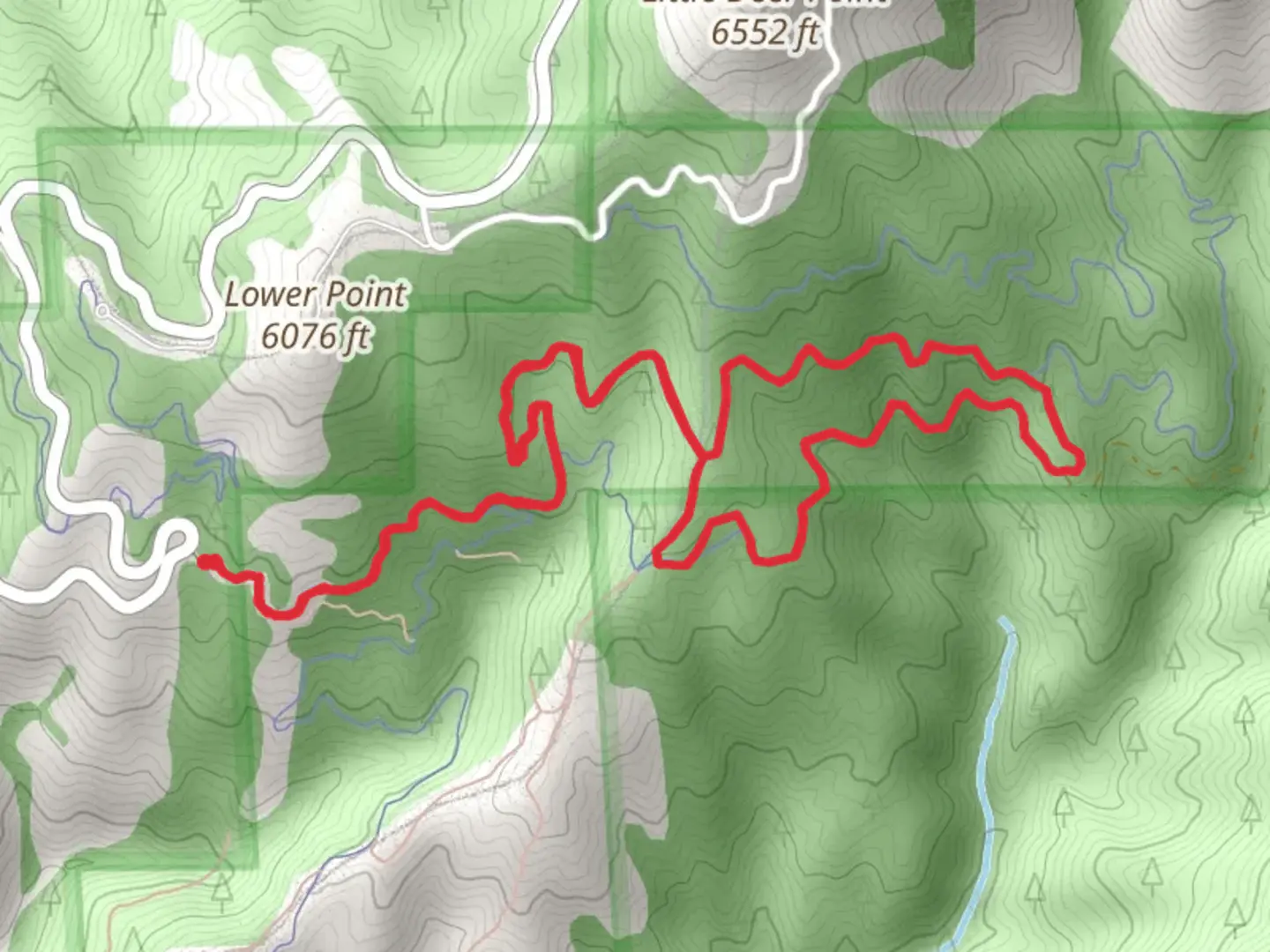 An image depicting the trail Boise National Forest - North Bogus Basin Road and its surrounding area.