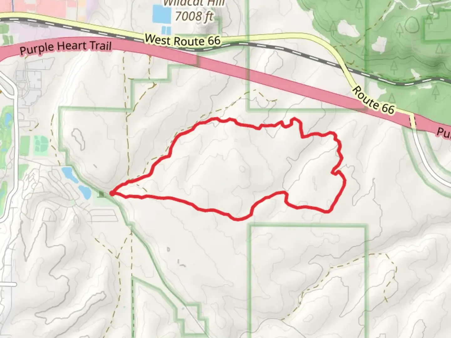An image depicting the trail Campbell Mesa Loop and its surrounding area.