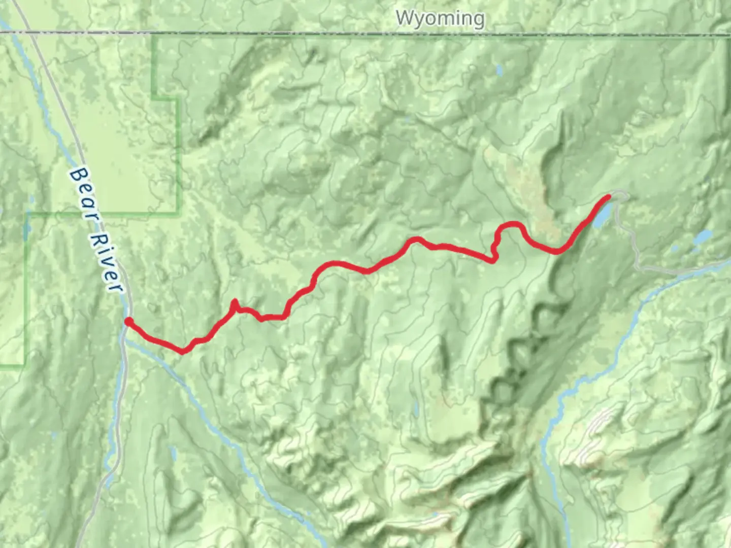 An image depicting the trail Fish Lake and Elizabeth Pass via North Slope Road and its surrounding area.