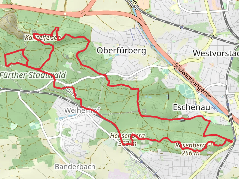 Further Stadtwald Loop - Alte Veste