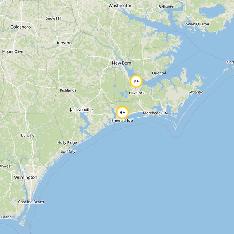 Carteret County Static Map