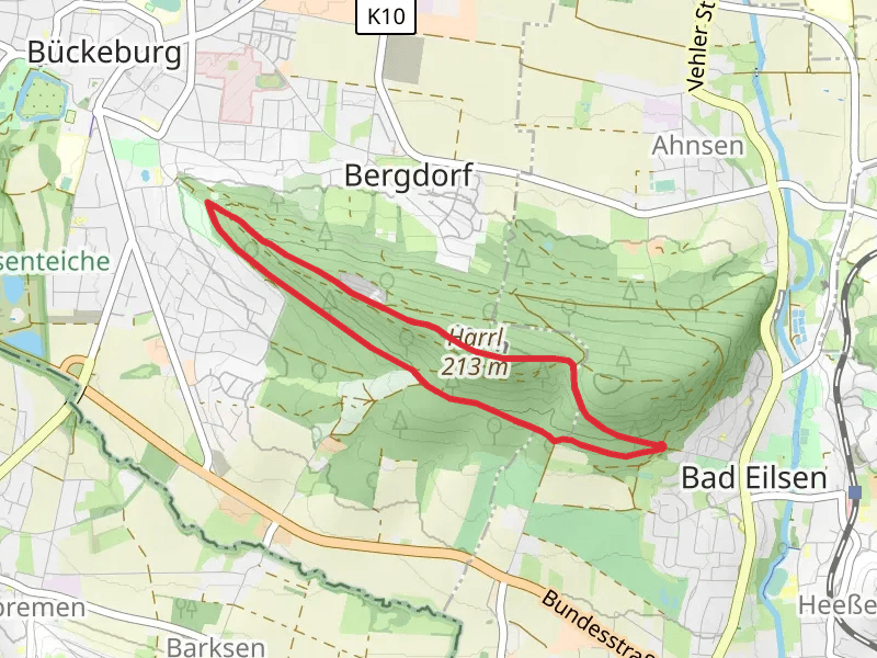 Bückeburg and Rundwanderweg 5 im Harrl