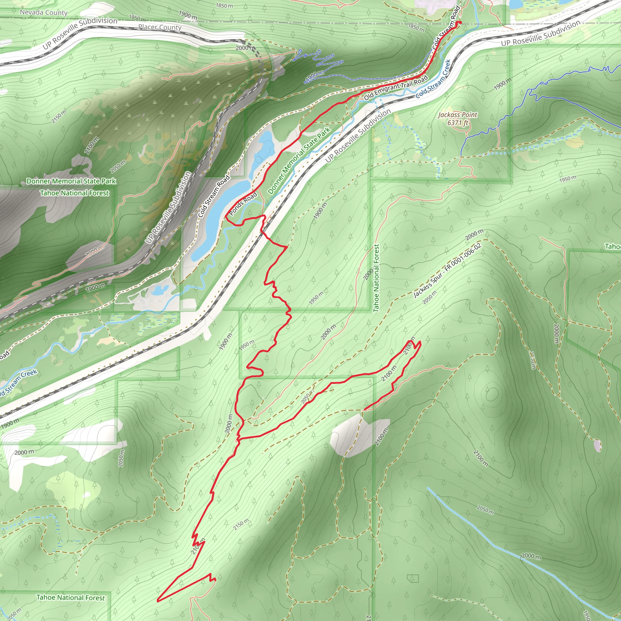 Jackass Point mobile static map